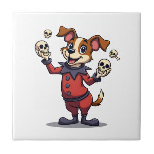 Azulejo De Cerâmica Jester Jack Russell