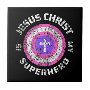 Azulejo De Cerâmica Jesus Cristo É Meu Super-Herói Jesus