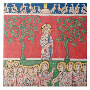Azulejo De Cerâmica Jesus Cristo e os 12 Apóstolos