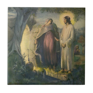 Azulejo De Cerâmica Jesus Cristo Risen by the Tomb by ML Greer