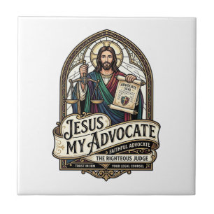 Azulejo De Cerâmica Jesus Meu Advogado Jesus Advogado Tribunal Cristão