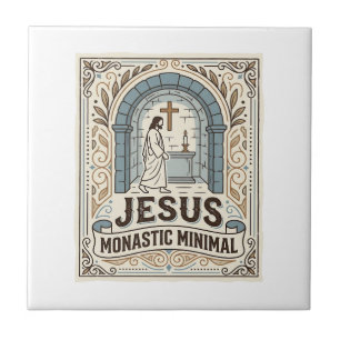 Azulejo De Cerâmica Jesus Monástico Minimalista Jesus Monástico Minima
