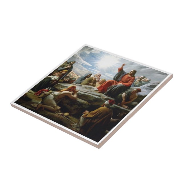 Azulejo De Cerâmica Jesus, Sermão no Monte, (Lateral)