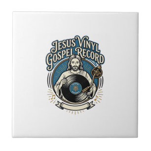 Azulejo De Cerâmica Jesus Vinil Disco Gospel Jesus Vinil Disco Chris