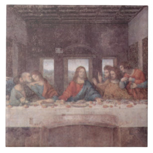 Azulejo De Cerâmica Jesus "Yeshua" O Último Jantar, Leonardo da Vinci