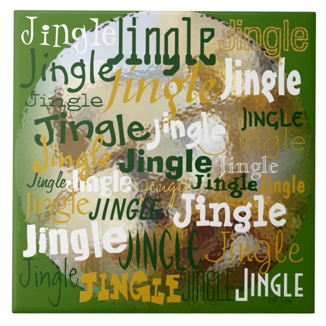 Azulejo De Cerâmica Jingle Jingle (Frente)