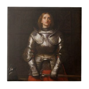 Azulejo De Cerâmica Joan of Arc (por John Everett Millais)