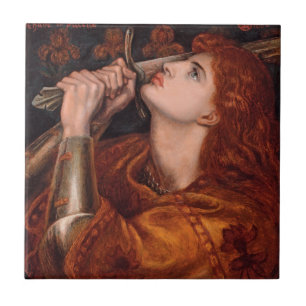 Azulejo De Cerâmica Joana d'Arc, c. 1882 por Dante Gabriel Rossetti
