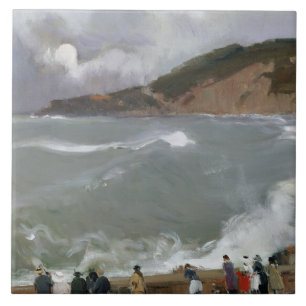 Azulejo De Cerâmica Joaquin Sorolla - Breakwater, San Sebastian