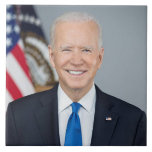 Azulejo De Cerâmica Joe Biden Retrato da Casa Branca Presidencial