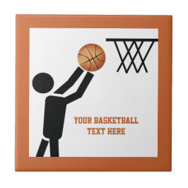 Azulejo De Cerâmica Jogador de basquetebol personalizado