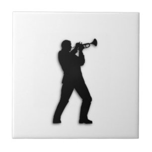 Azulejo De Cerâmica Jogador de Trompete