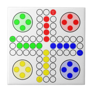 Azulejo De Cerâmica Jogo de mesa do clássico de Ludo