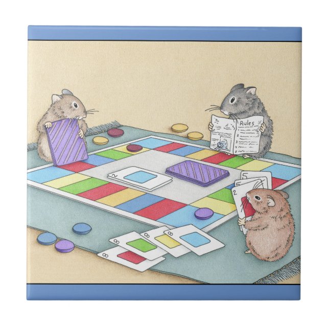 Azulejo De Cerâmica Jogos de Hamster (Frente)
