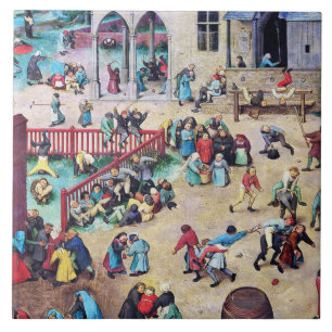Azulejo De Cerâmica Jogos Infantis, Pieter Bruegel
