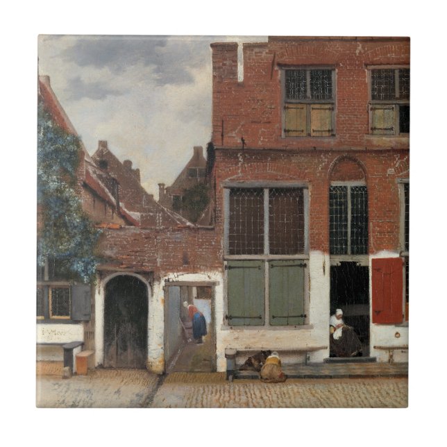 Azulejo De Cerâmica Johannes Vermeer - Little Street (Frente)