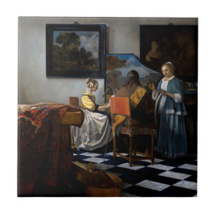 Azulejo De Cerâmica Johannes Vermeer - O concerto
