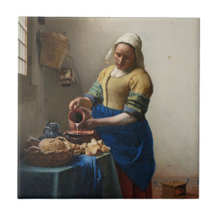 Azulejo De Cerâmica JOHANNES VERMEER - O milkmaid 1658