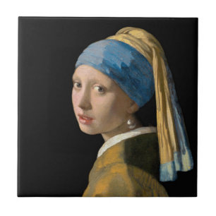 Azulejo De Cerâmica Johannes Vermeer - Rapariga com um Ouriço de Pér