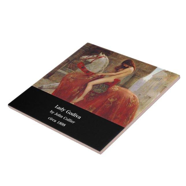 Azulejo De Cerâmica John Collier , “ Lady Godiva ” (Lateral)