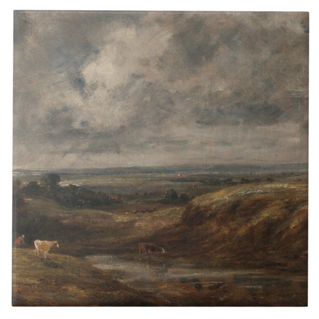 Azulejo De Cerâmica John Constable - Hampstead Heath (Frente)