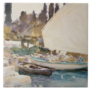 Azulejo De Cerâmica John Singer Sargent - barcos