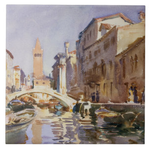 Azulejo De Cerâmica John Singer Sargent - canal Venetian