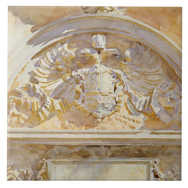 Azulejo De Cerâmica John Singer Sargent - Escutaria de Charles V (Frente)