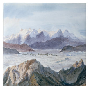 Azulejo De Cerâmica John Singer Sargent - Iselle da montagem Pilatus