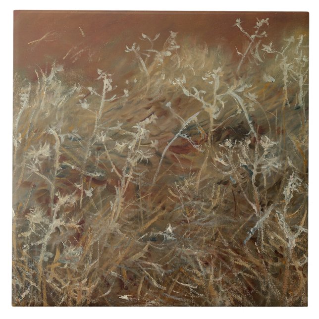 Azulejo De Cerâmica John Singer Sargent - Thistles (Frente)