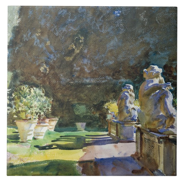 Azulejo De Cerâmica John Singer Sargent - Villa di Marlia, Lucca (Frente)