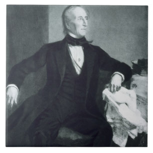 Azulejo De Cerâmica John Tyler, 10o Presidente dos Estados Unidos de
