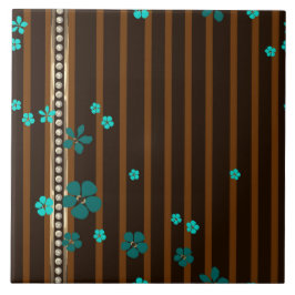 Azulejo De Cerâmica Joias e flores