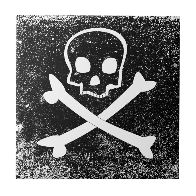 Azulejo De Cerâmica Jolly Roger (Frente)