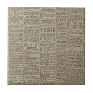 Azulejo De Cerâmica Jornal 1902 do vintage