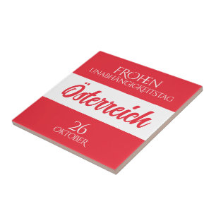 Azulejo De Cerâmica Jornal Nacional Austríaco Dia da Independência