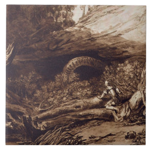 Azulejo De Cerâmica Joseph Mallord William Turner Jason, gravado