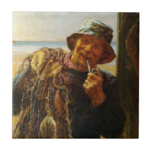Azulejo De Cerâmica Jovial Fish (por Frederick Morgan)
