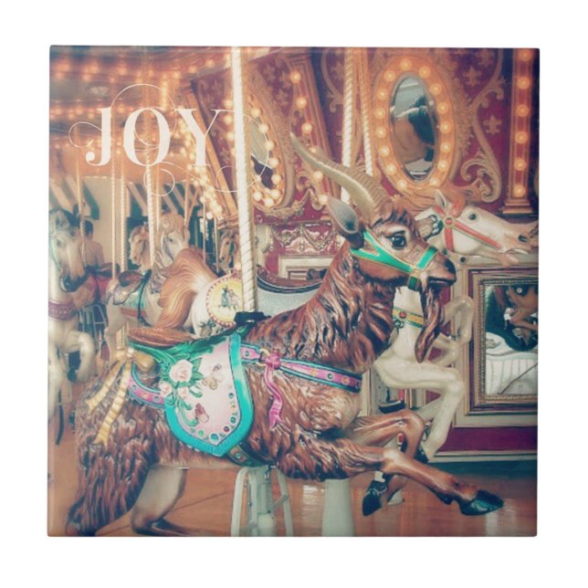 Azulejo De Cerâmica Joy Feliz Goat (Frente)