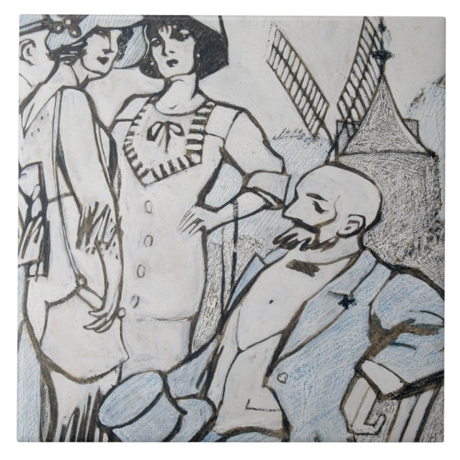 Azulejo De Cerâmica Juan Gris - Cursos Aux de Longchamps (Frente)