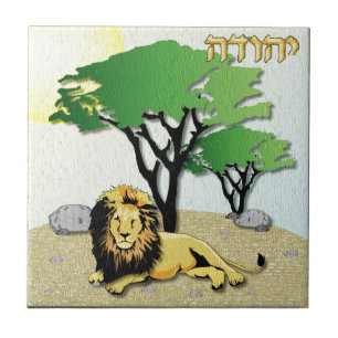 Azulejo De Cerâmica Judaica 12 Tribos Israel Judá