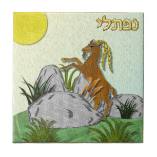 Azulejo De Cerâmica Judaica 12 Tribos Israel Naftali