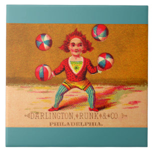 Azulejo De Cerâmica Juggler de comércio Darlington, Runk & Co do