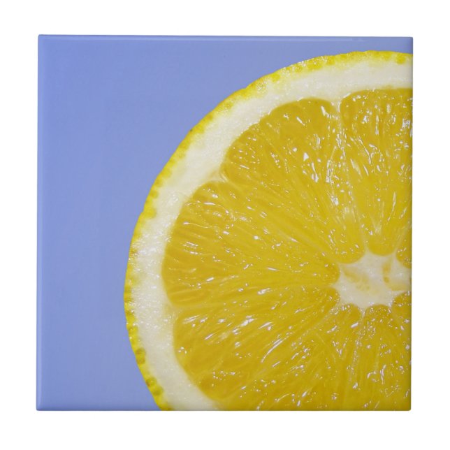 Azulejo De Cerâmica Juicy Slice de Limão (Frente)