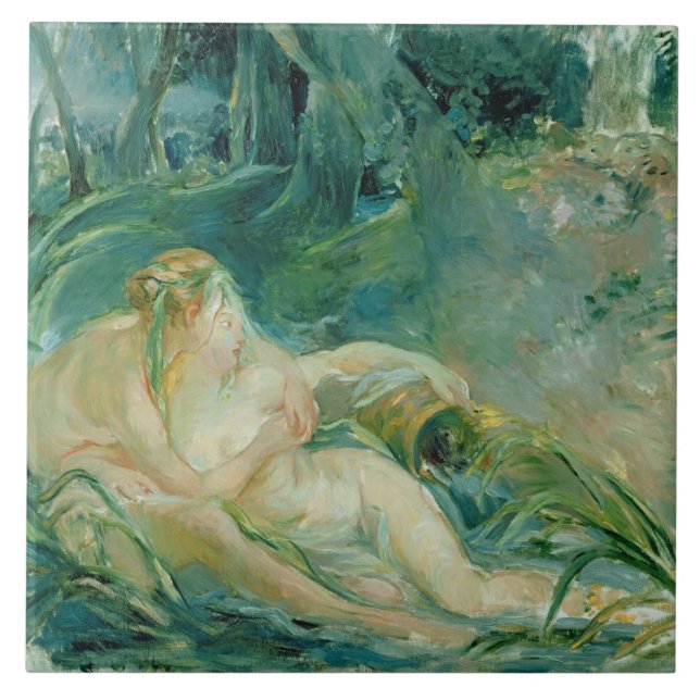 Azulejo De Cerâmica Jupiter e Callisto, após uma pintura por Boucher (Frente)