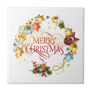 Azulejo De Cerâmica Juramento de Natal feliz