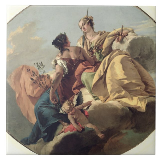 Azulejo De Cerâmica Justiça e paz (Frente)