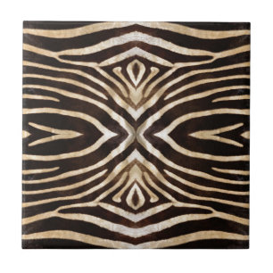 Azulejo De Cerâmica Kaleidoscope Zebra Pele Padrão
