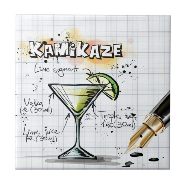 Azulejo De Cerâmica Kamikaze (Frente)