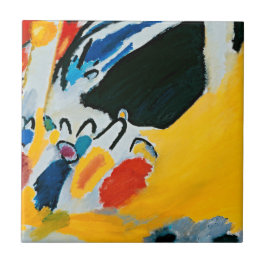 Azulejo De Cerâmica Kandinski Impressão III Concerto Pintura Abstrata